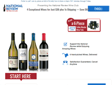 Tablet Screenshot of nationalreviewwineclub.com